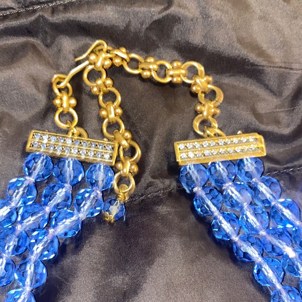 Heidi Daus Elegant Blue and Gold Necklace - Picture 9 of 16